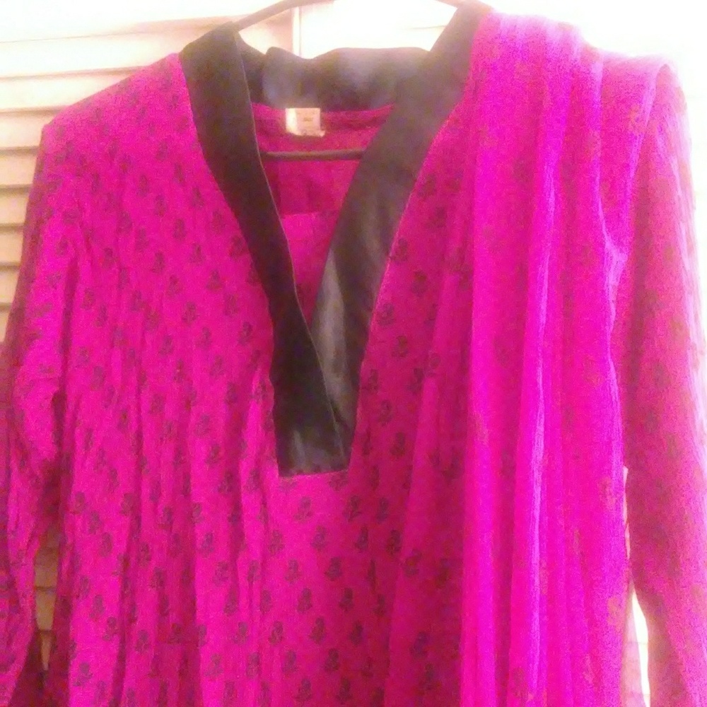 90%off Purple nevy salwar kameez.